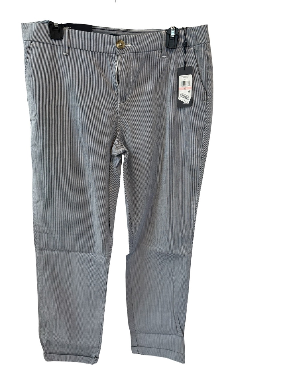 Tommy Hilfiger Hampton Heritage Stretch Slim Chino Pants Blue Striped Size 10